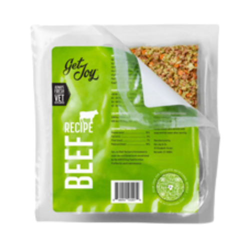 Get Joy Frozen Gently Cooked Beef Recipe for Dogs 8.82 oz