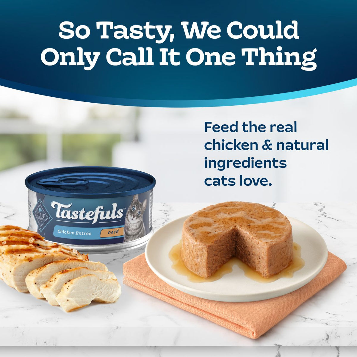 Blue Buffalo Tastefuls Chicken Pate Canned Cat Food