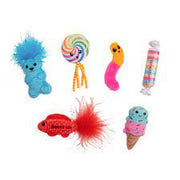 Catstages Kitty Sweet Treats Plush Catnip Cat Toys, 6 ct