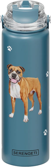 E & S Imports Serengeti Boxer Stainless Steel Water Bottle 24 oz