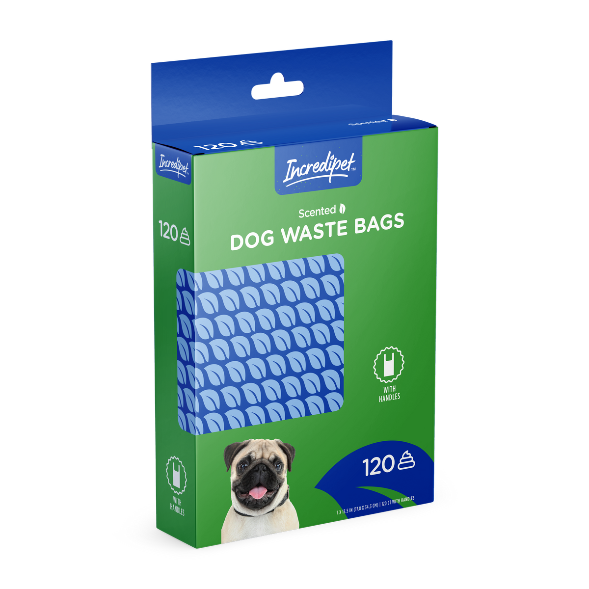 Incredipet Tie Handle Waste Bags, 120 pk
