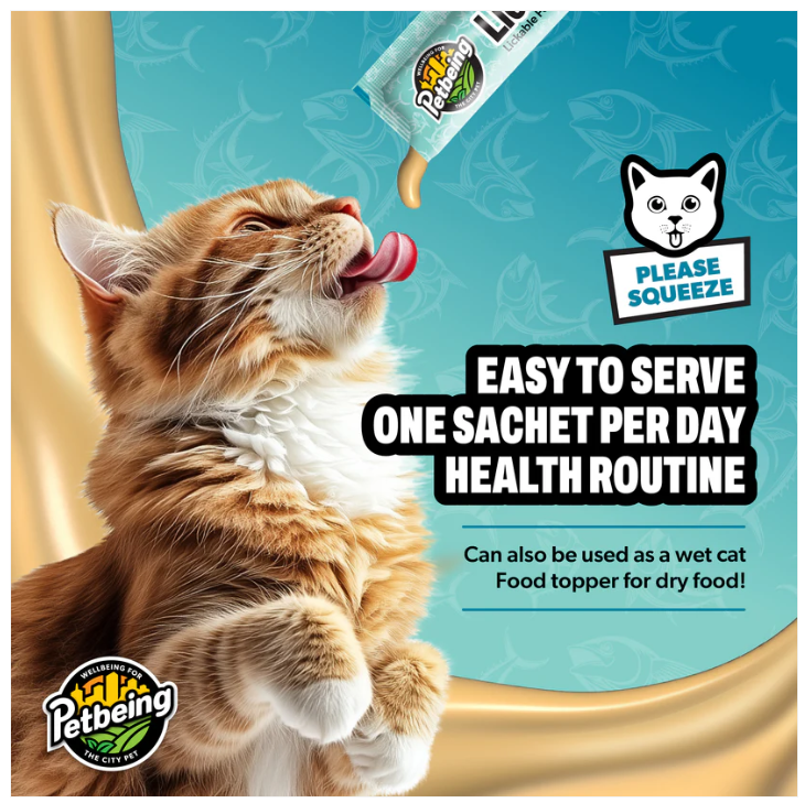 Petbeing Lick A Day Tuna Formula Cat Supplement 7 ct