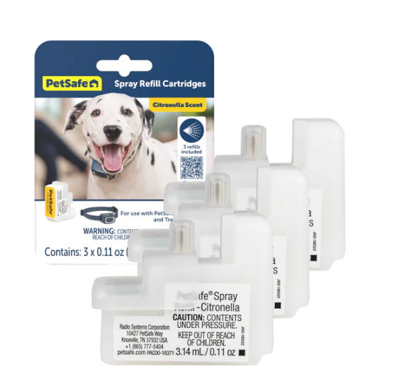 PetSafe Bark Collar Spray Refill, Citronella 3 pk