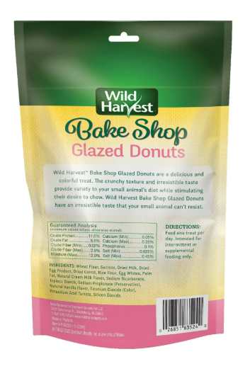 Wild Harvest Glazed Donuts Small Animal Treats 2.2 oz
