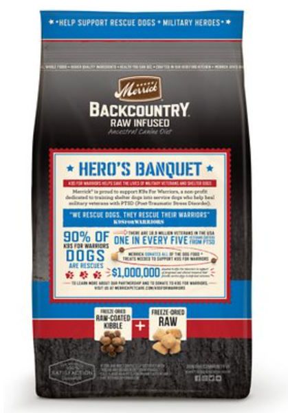 Merrick Backcountry Freeze-Dried Raw Infused Grain-Free Hero'S Banquet With Beef, Turkey, & Lamb Dry Dog Food