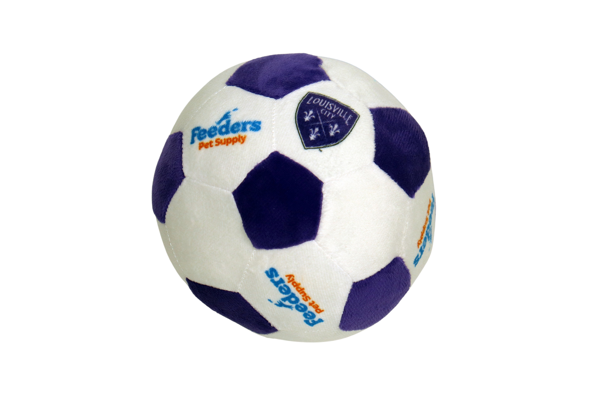 Pets First Limited Edition Louisville FC Plush Soccer Ball Dog Toy
