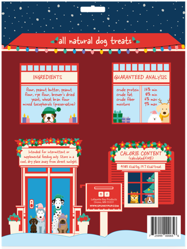 Spunky Pup Holiday Dog Treat Advent Calendar 25 ct