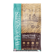 Wholesomes Sensitive Skin & Stomach Salmon & Rice Dry Cat Food 10 lb