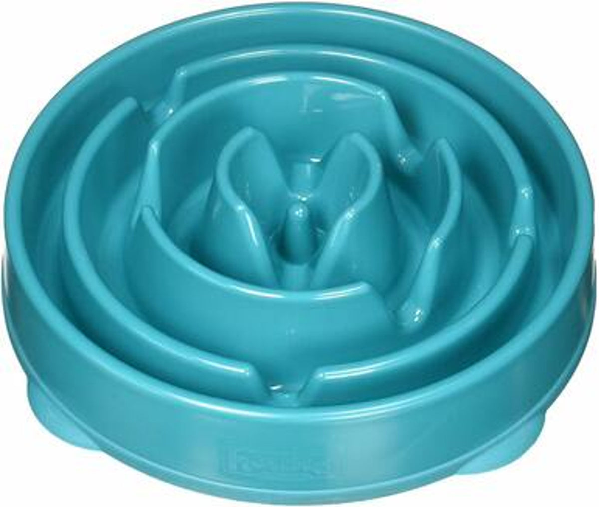 Outward Hound Fun Feeder Slo-Bowl Teal Dog Bowl L