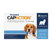 Petarmor CapAction Oral Flea Treatment Tablets for Dogs 2-25lbs 6 ct