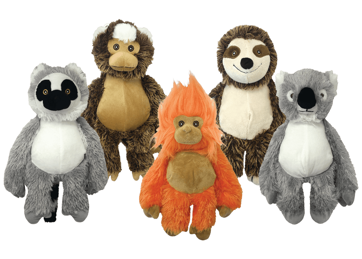 Incredipet Bark Buddy Animal Plush Dog Toy, Assorted 10 in