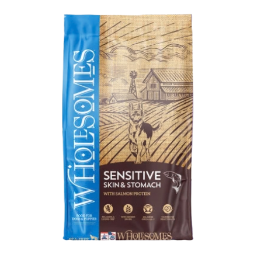 Wholesomes Sensitive Skin & Stomach with Salmon Protein Dry Dog Food 30 lb