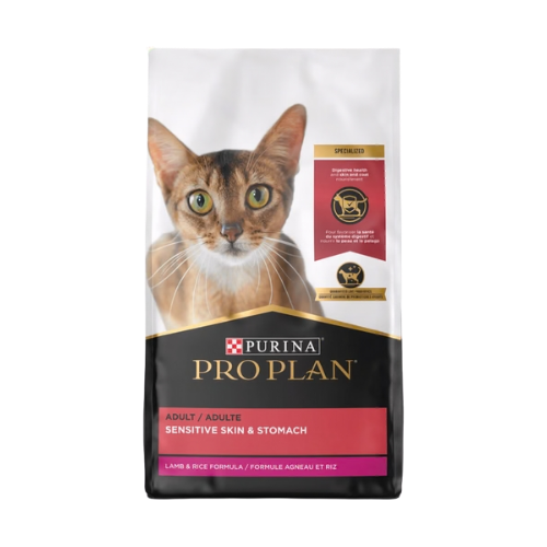 Purina Pro Plan Adult Sensitive Skin & Stomach Lamb & Rice Formula Dry Cat Food