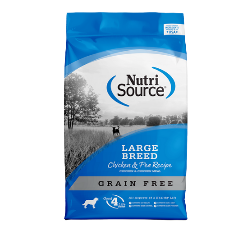 Nutrisource Grain-Free Chicken Pea Large Breed Dry Dog Food 26 lb