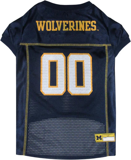 Pets First Michigan Wolverines Mesh Dog Jersey