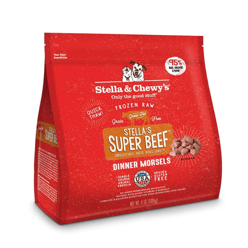 Stella & Chewy's Raw Stella'S Super Beef Dinner Morsels Grain-Free Frozen Dog Food