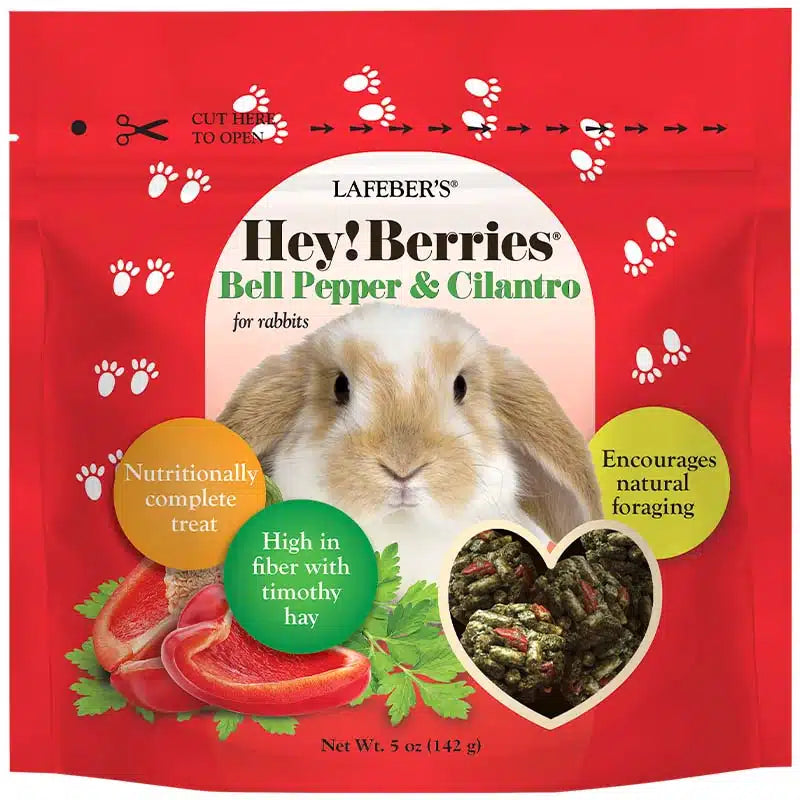 Lafeber's Hey! Berries Bell Pepper & Cilantro Treats for Rabbits 5 oz