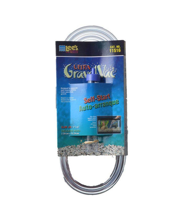 Lee's Aquarium Slim Jr Gravel Small Tank Vacuum Cleaner 6 in