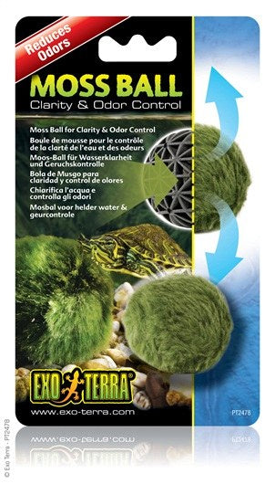 Exo Terra Moss Ball, Clarity & Odor Control for Turtles