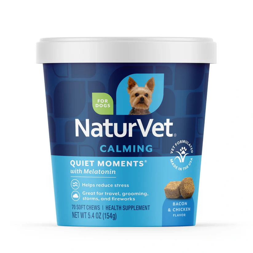 Naturvet Quiet Moments Soft Chews Calming Supplement for Dogs