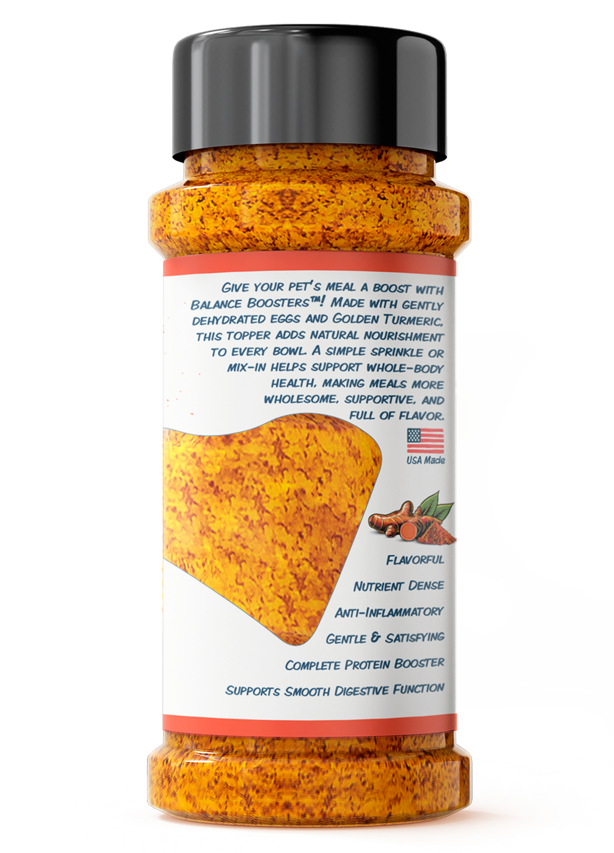 Magic Dust Balance Boosters Whole Meal Mixers Happy Tummy Recipe with Tumeric for Dogs & Cats 1 oz