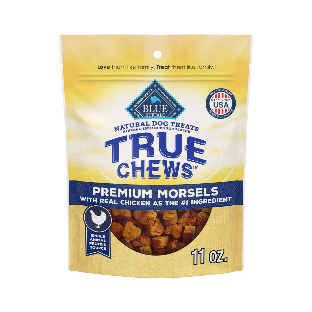 True Chews Premium Morsels Made With Real Chicken Dog Treats 11 oz