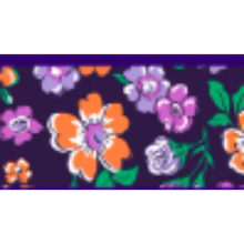 Coastal Pet Products Ribbon Dog Leash- Purple Sketched Floral