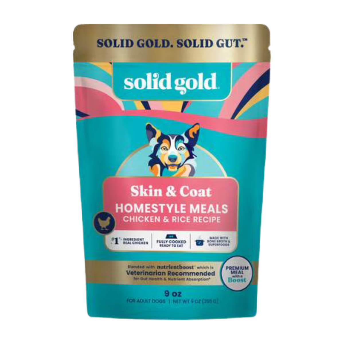 Solid Gold Homestyle Meal Skin & Coat Health Chicken Dog Food Topper