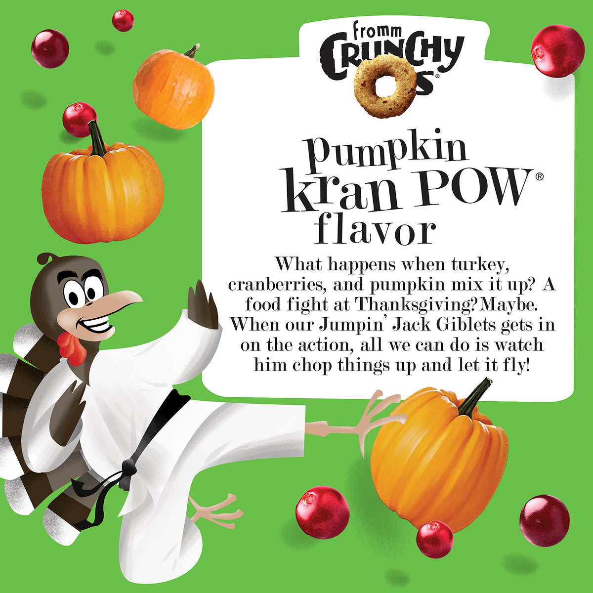 Fromm Crunchy Os Pumpkin Kran-Pow Dog Treats 6 oz
