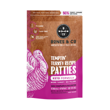 Bones & Company Temptin Turkey Keto Formula Raw Dog Food Patties