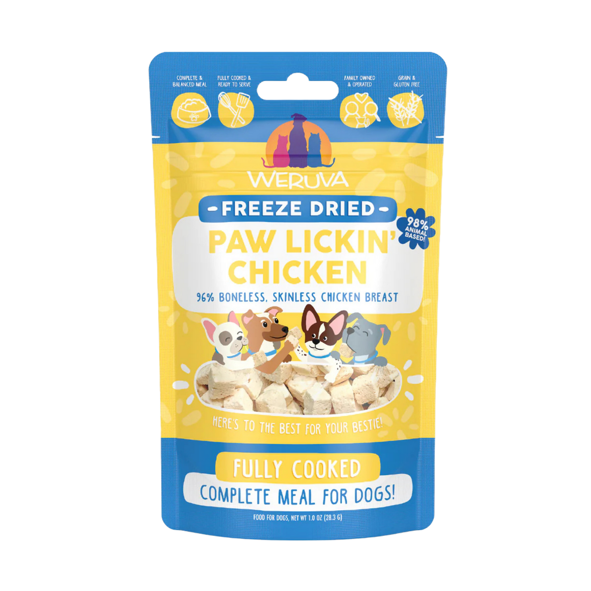 Weruva Paw Lickin Chicken Freeze-Dried Dog Food