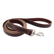Coastal Pet Products Circle T Latigo Leather Dog Leash with Solid Brass Hardware
